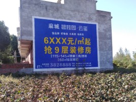 江城品牌公司青睐的墙体广告