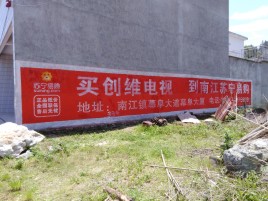 江城墙体广告公司全面解决农村墙体广告痛点
