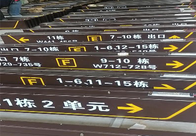 江城广告标识中，常见的几种安装方式。